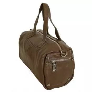 139091 Сумка саквояж Letizia Forzza, отдел на молнии, цвет кофе 29х18х13 см