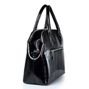 15015 Сумка тоут, отдел на молнии, цвет черный 34х25х13,5см