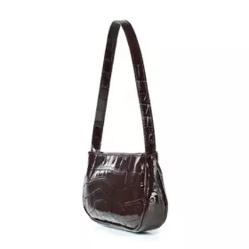 15521 Сумка багет, отдел на молнии, цвет коричневый 28,5х13х5,5см