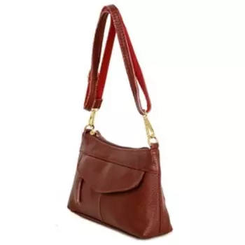 1711 Сумка кросс-боди, отдел на молнии, цвет бордовый 23х14х5см