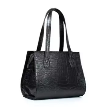 18520 Сумка тоут, отдел на молнии, цвет черный 30,2х23х15,5см