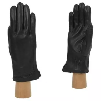 18GL18-1 Перчатки женские раз.7.5, цвет черный, с подкладом шерсть