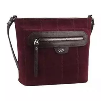 Сумка кросс-боди, отдел на молнии, цвет вишневый 180x190x90 н/замша