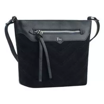 1-4987к Сумка кросс-боди, отдел на молнии, цвет темно-синий 180(200)x190x90 н/замша