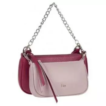 1-5190к Сумка кросс-боди, отдел на молнии, цвет цикламеново-жемчужный 230x125x35