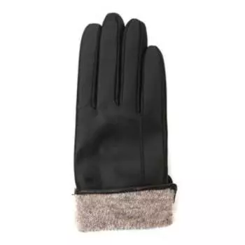 20FW17-1 Перчатки женские раз.7, цвет черный, с подкладом шерсть