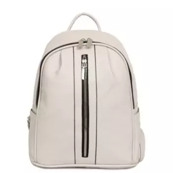 21018 Рюкзак, отдел на молнии, цвет серый 33х26х14см