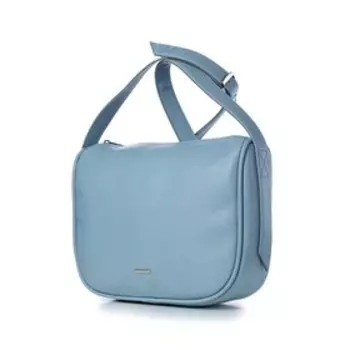 22221 Сумка мешок, отдел на молнии, цвет серо-голубой 30,5х23х9,7см