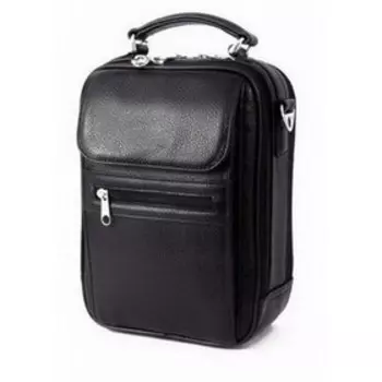 22907 Планшет, 2 отдела на молнии, цвет черный 17х24х7,5см