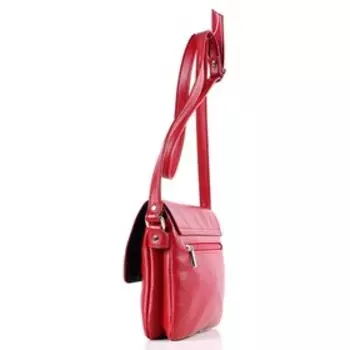 23115 Сумка мессенджер, отдел на клапане, цвет красный 23х18х3,5см