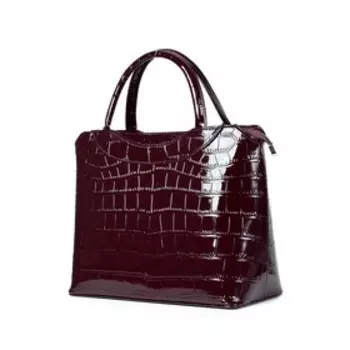 25921 Сумка тоут, отдел на молнии, цвет бордо 31х25х14,2см