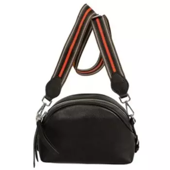 2650 Сумка кросс-боди, отдел на молнии, цвет черный 24х19х8см