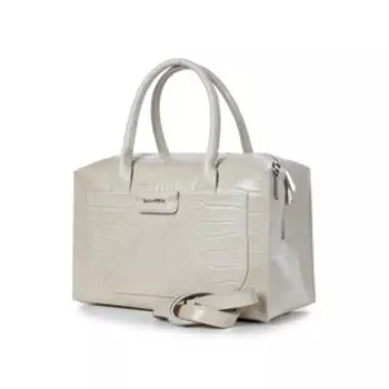 26921 Сумка саквояж, отдел на молнии, цвет бежевый 32х19х13,5см