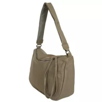 2815 Сумка мешок, отдел на молнии, цвет серый 36х30х12см