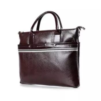 29319 Портфель, отдел на молнии, цвет шоколад 39х28,5х3,5см