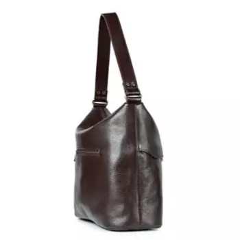 29919 Сумка мешок, отдел на молнии, цвет коричневый 32х28,5х13,5см