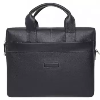 2-1005 Портфель, отдел на молнии, цвет черный 37х28х7,5см