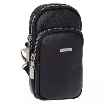 2-1102кFM Планшет, 2 отдела на молнии, цвет черный ладога 10х18х5см