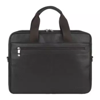 2-675к Портфель, отдел на молнии, цвет коричневый 36х28х7,5см