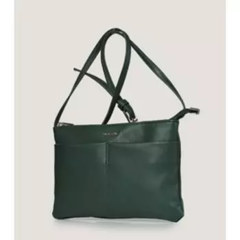 32116 Сумка кросс-боди, отдел на молнии, цвет темно-зеленый 25х17х2см