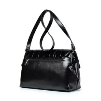 32119 Сумка мессенджер, отдел на клапане, цвет черный 34,5х18,5х12,5см