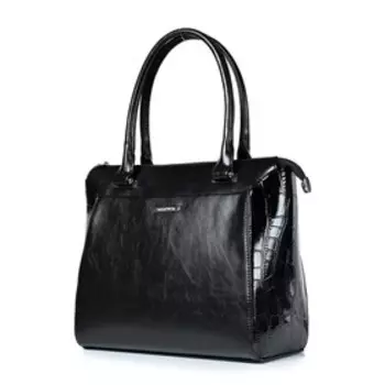 3219 Сумка тоут, отдел на молнии, цвет черный 32х25х14,5см