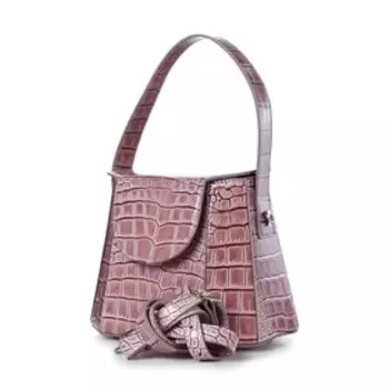 33619 Сумка саквояж, отдел на клапане, цвет розовый 23,5х19х16,5см