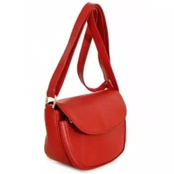 337 Сумка мессенджер, отдел на клапане, цвет красный 18х13х10см