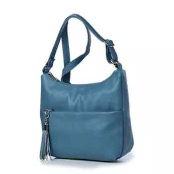 35719 Сумка кросс-боди, отдел на молнии, цвет синий 25х23х8,5см