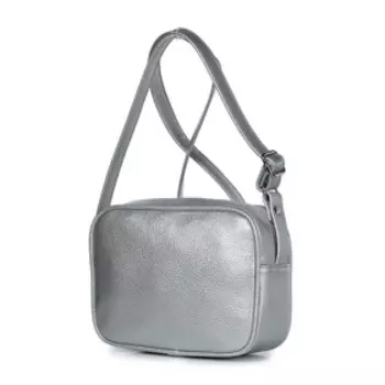 36520 Сумка кросс-боди, отдел на молнии, цвет серебро 21,5х15,5х7,5см
