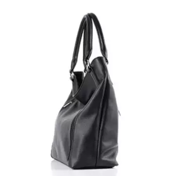 37719 Сумка шопер, отдел на молнии, цвет черный 38х32,5х13см