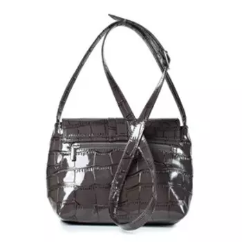 37920 Сумка мессенджер, отдел на клапане, цвет серый 28х18,5х9,5см