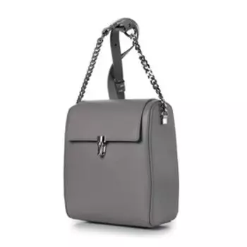 3920 Сумка мессенджер, отдел на клапане, цвет серый 18,5х21,5х9см