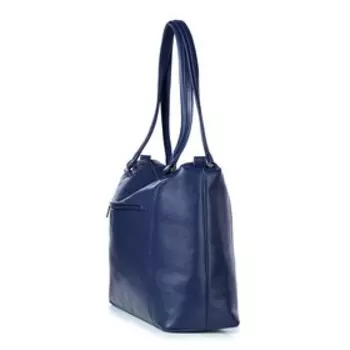 39720 Сумка мешок, отдел на молнии, цвет темно-синий 34х26,5х14см