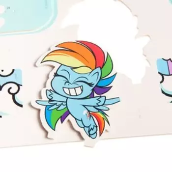 3D конструктор из пенокартона «Домик Радуги Дэш», 2 листа, My Little Pony