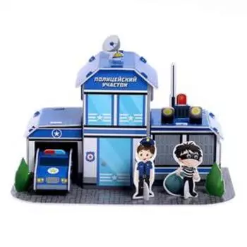3D конструктор «Полицейский участок», 22 детали