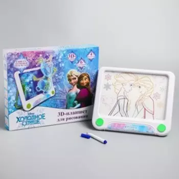 3D-планшет для рисования «Холодное сердце», неоновые маркеры, световые эффекты, с карточками