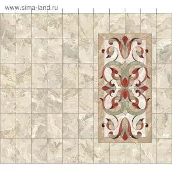 3D пол ПВХ "Мраморный узор" 1800х1870х4 мм (10 штук)