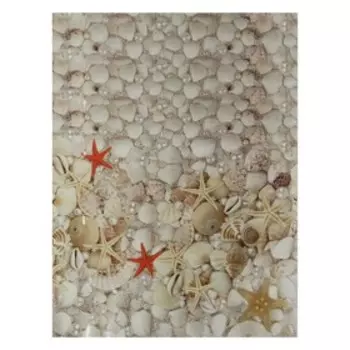 3D пол ПВХ "Ракушки" 1800х1496х4 мм (8штук)