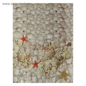 3D пол ПВХ "Ракушки" 1800х1870х4 мм (10 штук)