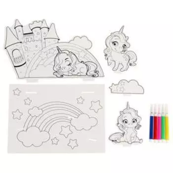 Раскраска 3D «Волшебные пони» 3 в 1