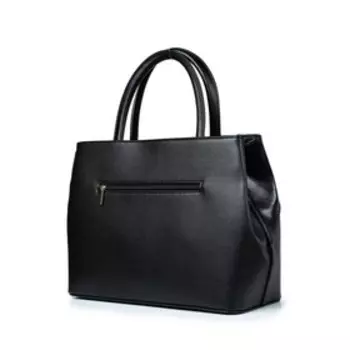 41117 Сумка тоут, отдел на молнии, цвет черный 39х26х14см