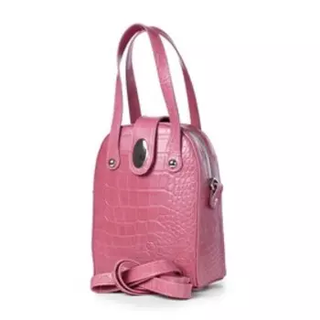 45210 Сумка кросс-боди, отдел на молнии, цвет темно-розовый 17х24,5х9,5см