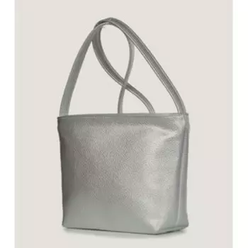 46121 Сумка кросс-боди, отдел на молнии, цвет серебро 23х17х8см