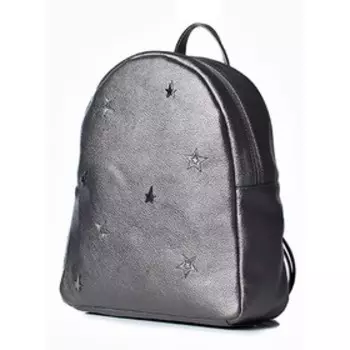 47118 Рюкзак, отдел на молнии, цвет т.платина 26х35х12см