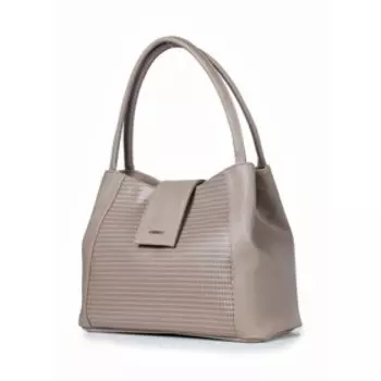 47820 Сумка мешок, 2 отдела на молнии, цвет кофе/бежевый 35,5х27х13,5см