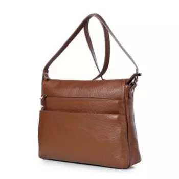 48720 Сумка кросс-боди, отдел на молнии, цвет рыжий 28х21х7,5см