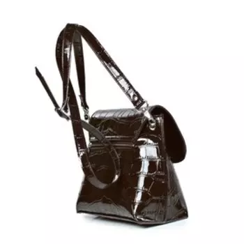 5018 Сумка мессенджер, отдел на клапане, цвет коричневый 25,5х20х10см