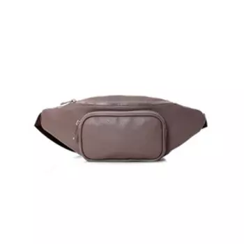 50519 Сумка поясная, отдел на молнии, цвет темно-бежевый 36х13,5х7см