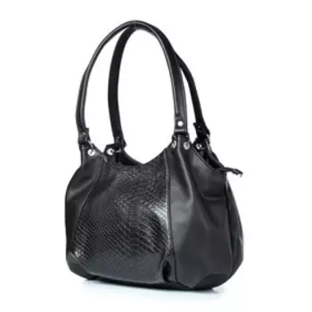 53221 Сумка мешок, отдел на молнии, цвет черный 34х25,5х20см